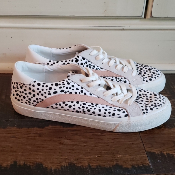 Madewell Sidewalk Low-Top Sneakers Calf Hair AH738 - Picture 2 of 3